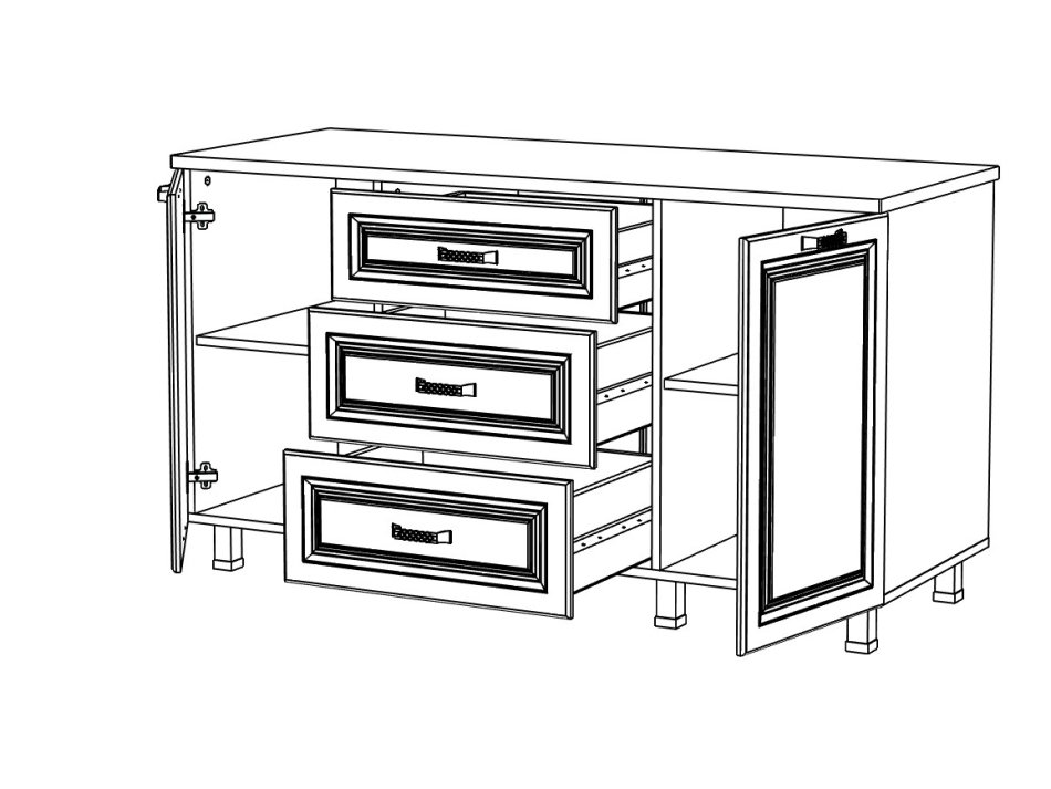 МИРА Буфет 1 тумба МИРА Буфет 1 тумба