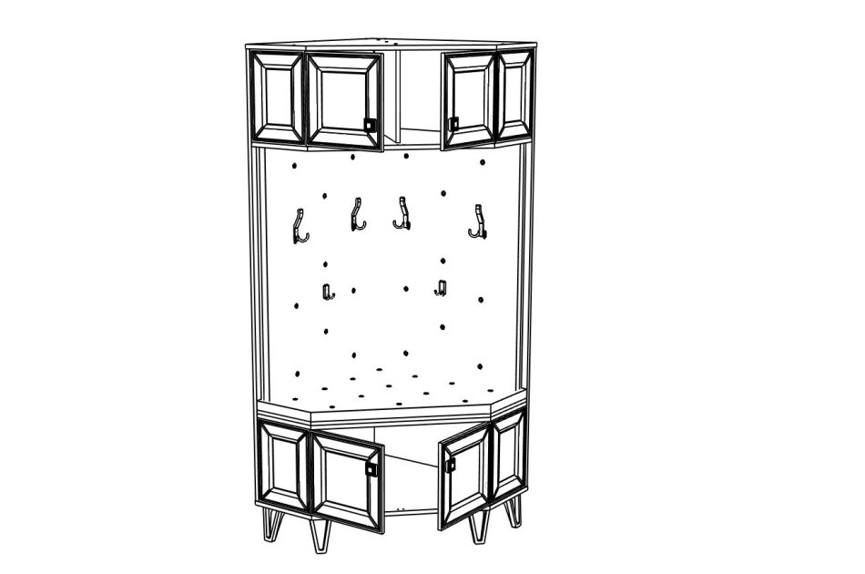 МИРА №25 Тумба+ Вешалка угловая