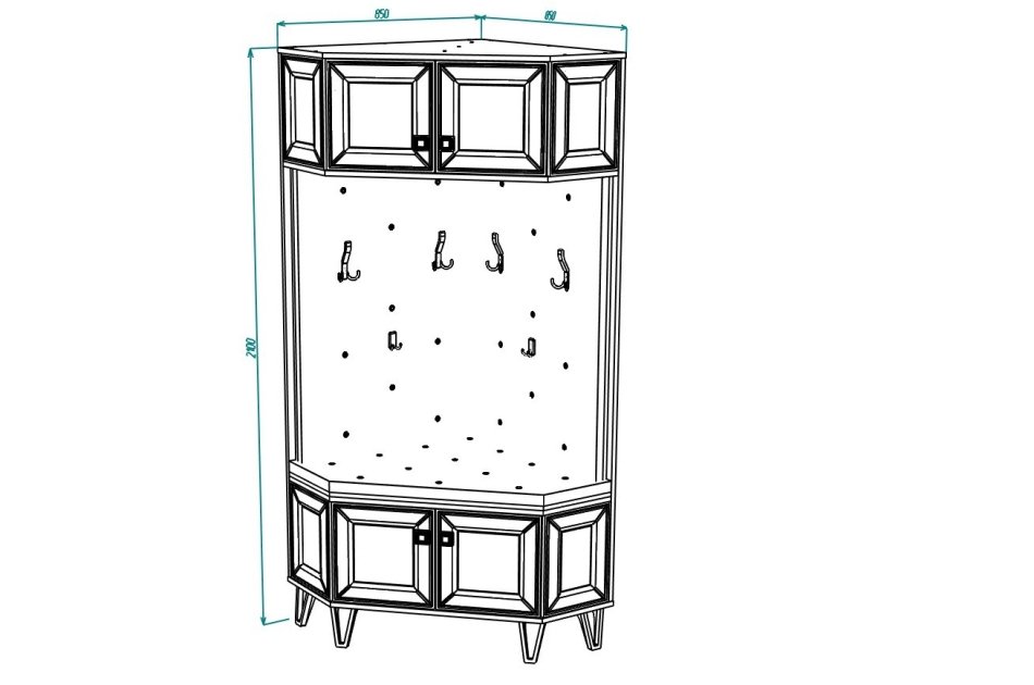 МИРА №25 Тумба+ Вешалка угловая