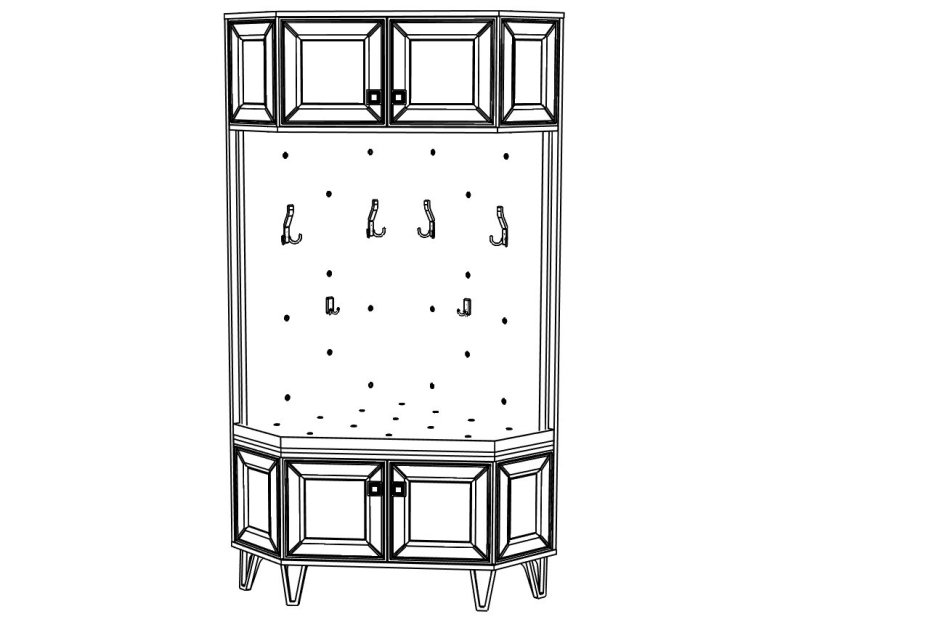 МИРА №25 Тумба+ Вешалка угловая