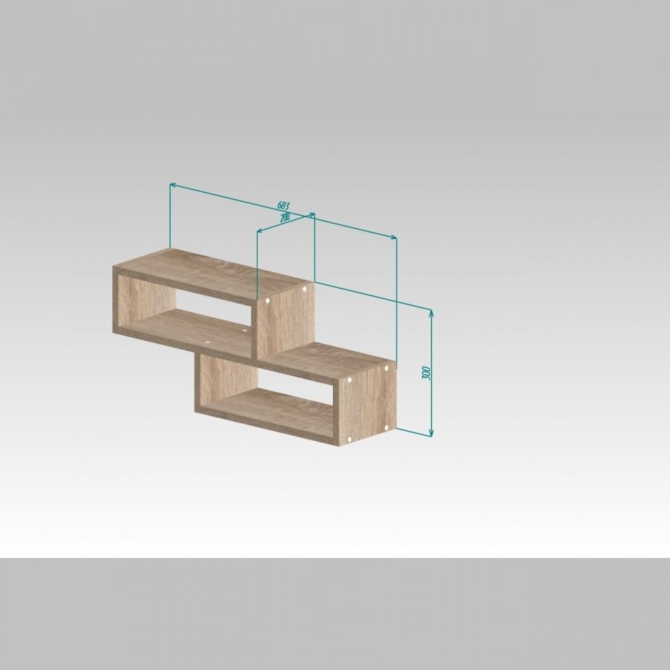Полка МЛ- 3 (685*300) Полка МЛ- 3 (685*300)
