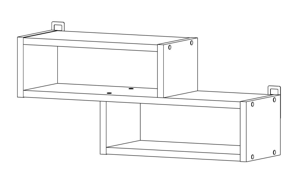 Полка МЛ- 3 (685*300) Полка МЛ- 3 (685*300)