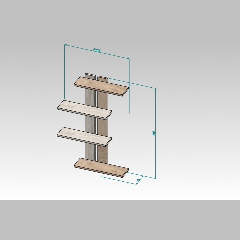 Полка МЛ- 4 (670*1000) Полка МЛ- 4 (670*1000)