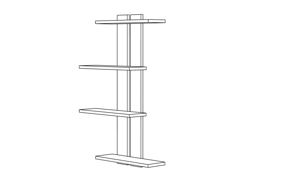Полка МЛ- 4 (670*1000) Полка МЛ- 4 (670*1000)