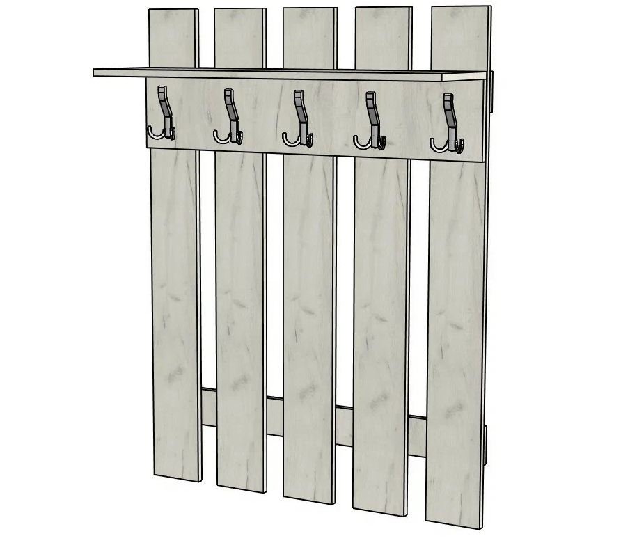 Вешалка № 3 1000*1300*220 Вешалка № 3 1000*1300*220