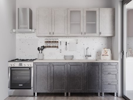 Кухня  МИРА  2,10 м  (без столешницы), Собран