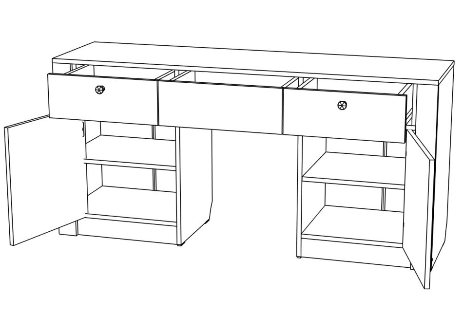 Гамма №23 Стол туалетный 1600 МЛ