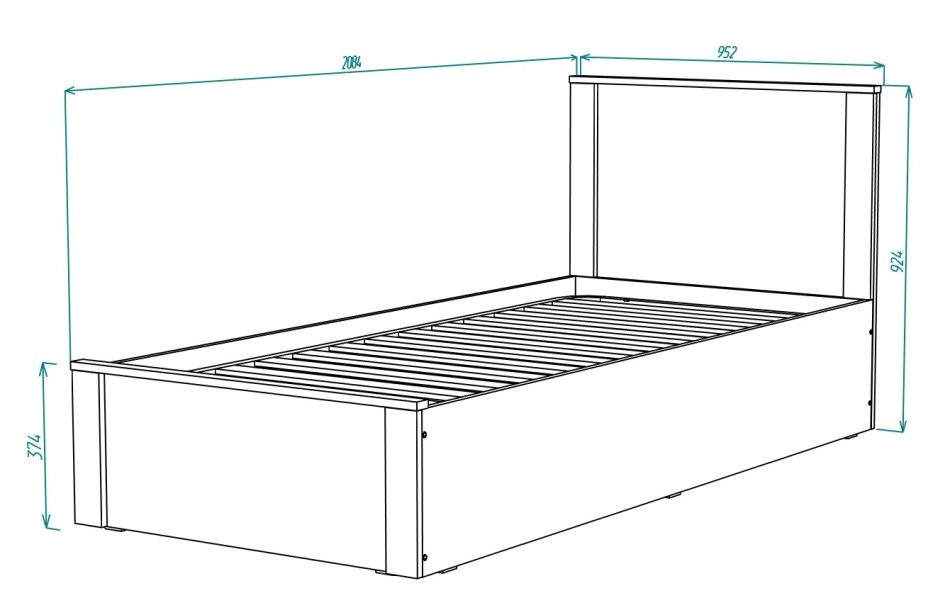 Гамма № 2 Кровать 900