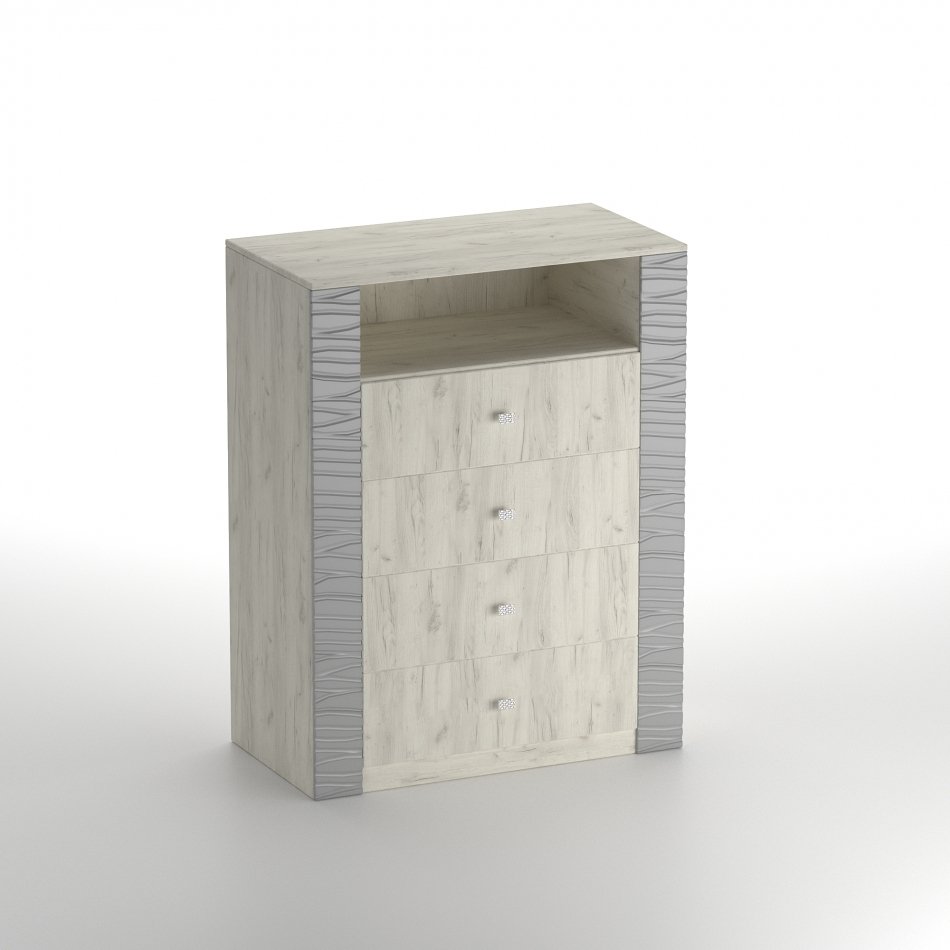 Гамма №15 комод 4 ящика 1000 МЛ, Собран Гамма №15 комод 4 ящика 1000 МЛ, Собран