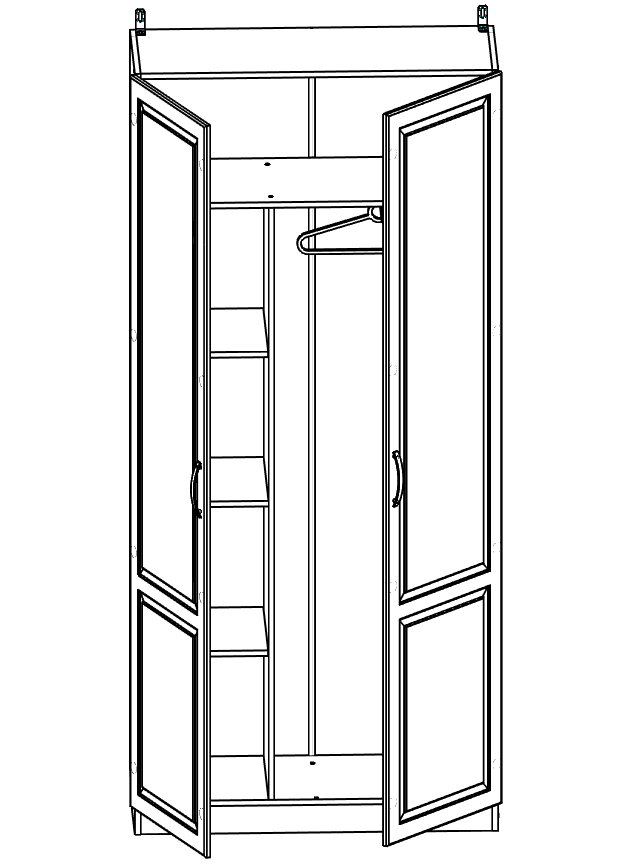 Ливерпуль №  3 Шкаф для одежды , Собран