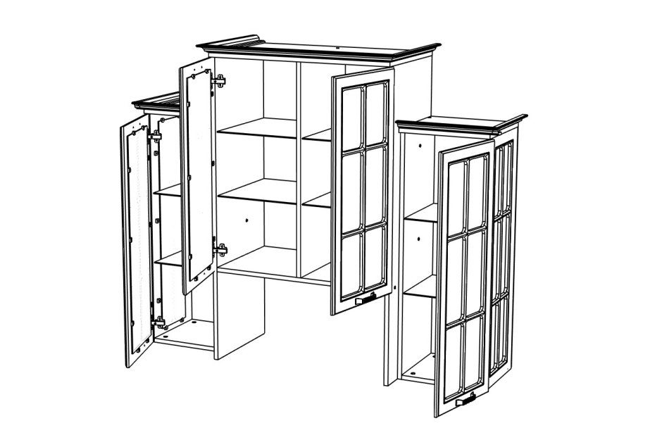 МИРА Буфет 4 шкаф МИРА Буфет 4 шкаф