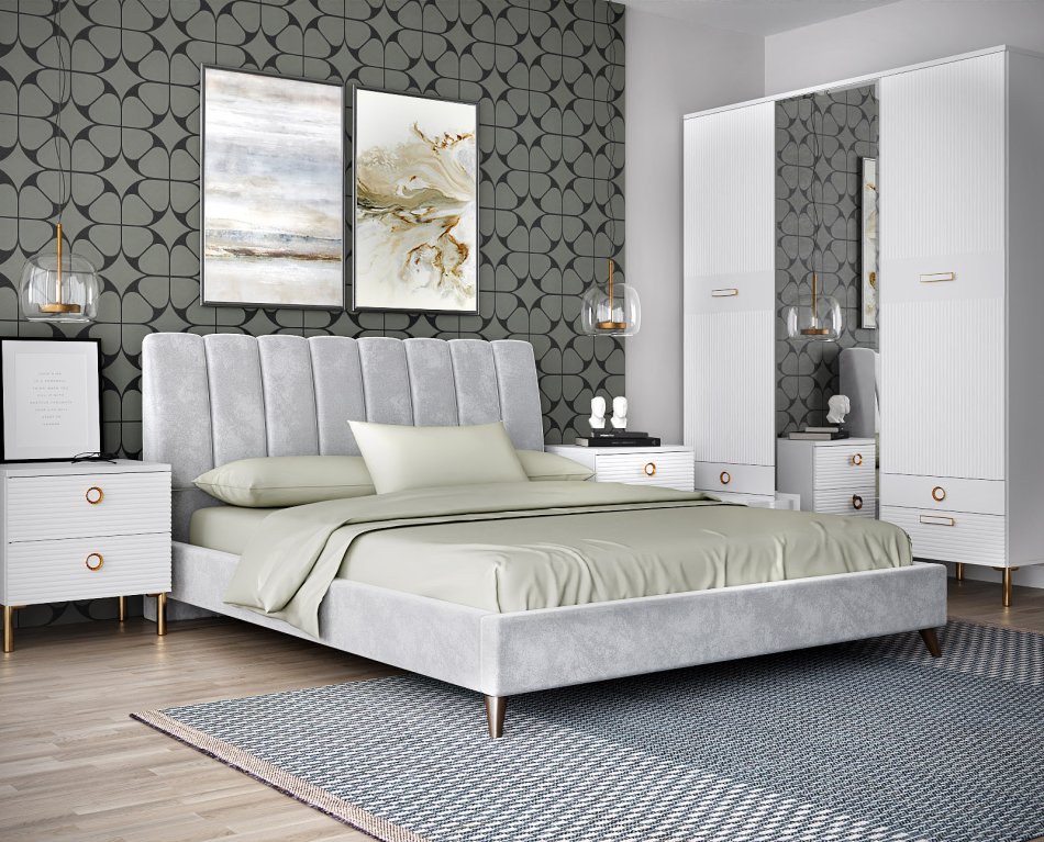 Кровать "ШАРМ" (1,80х2,0м) спинка 1250 K-2