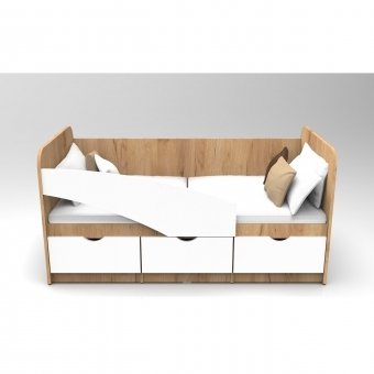 ЮНИОР  1 Кровать (80 х 180) с бортиком