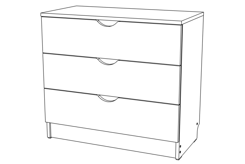 ЮНИОР  6 Комод, Собран