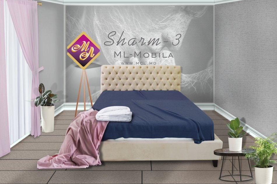 Кровать "ШАРМ" 3 (1,60х2,0м) K-1без дна , Собран