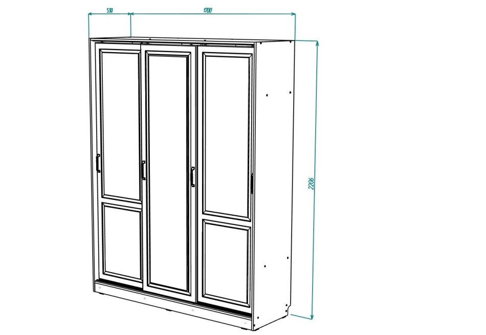 Ливерпуль № 38 Шкаф купе (1700), Собран