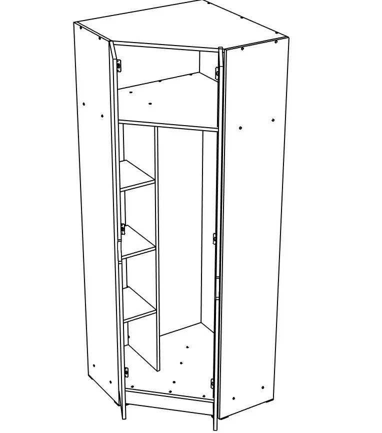 ЮНИОР 7 Шкаф угловой ЮНИОР 7 Шкаф угловой