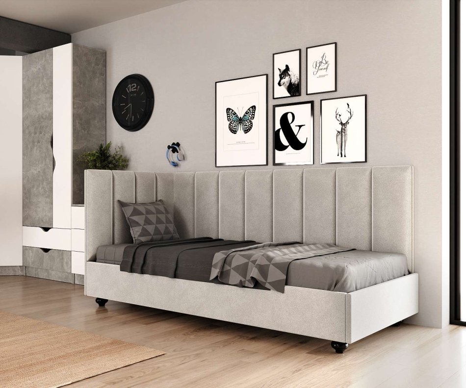 Кровать Шарм 5 левый (90*200) K-1, Собран Кровать Шарм 5 левый (90*200) K-1, Собран