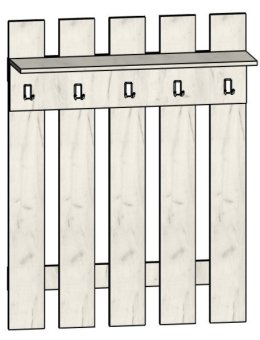 Вешалка № 3 1000*1300*220, Собран