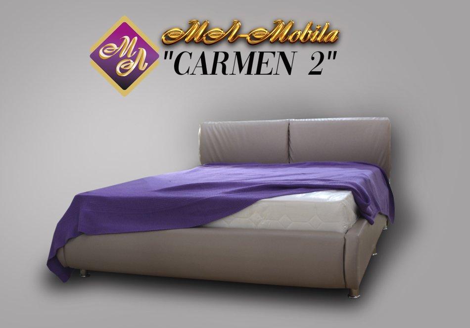 Кровать "КАРМЕН" 2 - 1,6x2,0 К-1 дно ДВП (времено снято), Собран