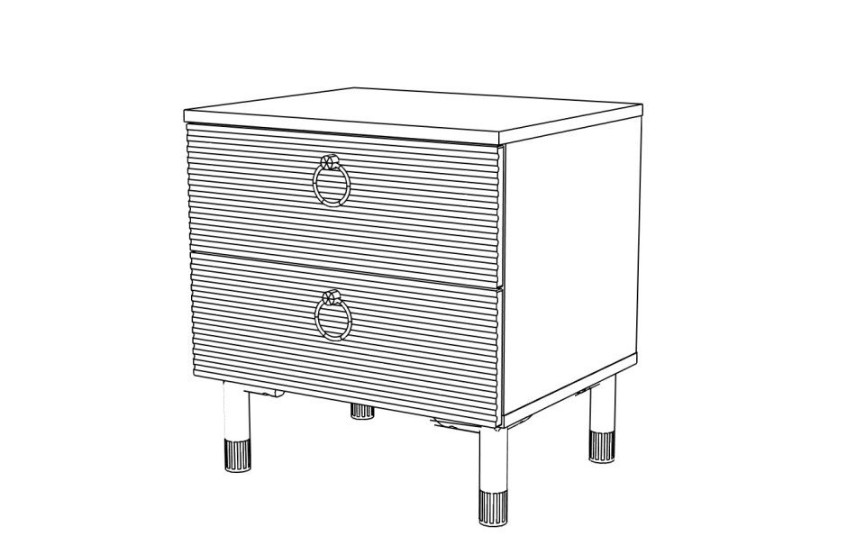 Вельвет № 9 Тумба прикроватная, Собран Вельвет № 9 Тумба прикроватная, Собран