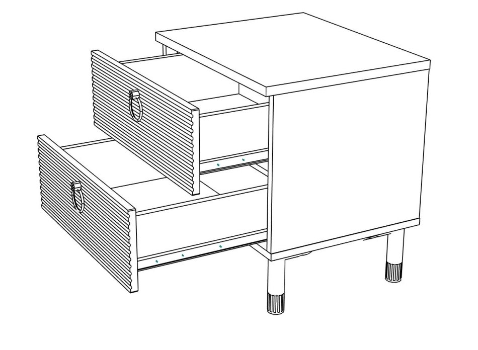 Вельвет № 9 Тумба прикроватная, Собран Вельвет № 9 Тумба прикроватная, Собран