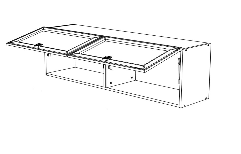 МИРА №31 шкаф навесной 1600 МИРА №31 шкаф навесной 1600
