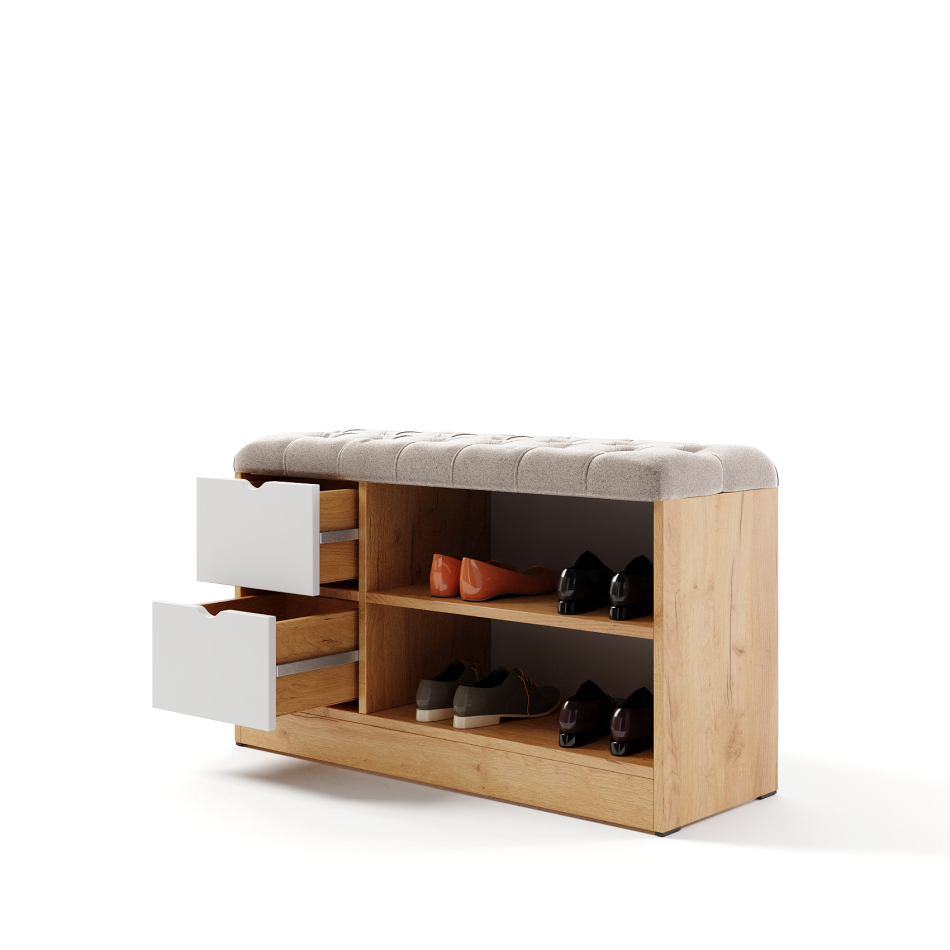 Обувница МЛ - 8 (седушка с пуговицами)