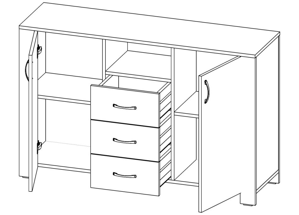 ВЕГА №10 Комод 2д3я
