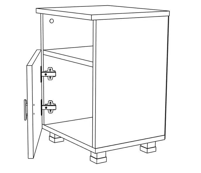 Рио №10 Тумба прикроватная Рио №10 Тумба прикроватная
