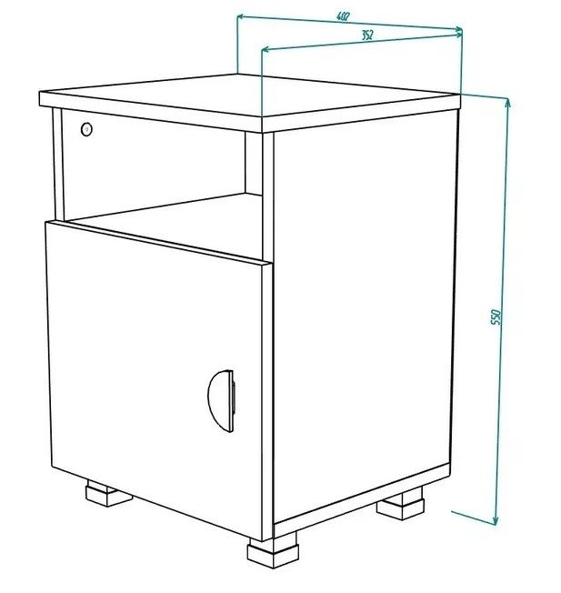 Рио №10 Тумба прикроватная Рио №10 Тумба прикроватная