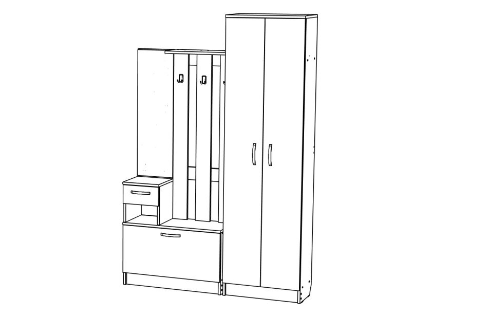 Прихожая МЛ - 4 Вар 1