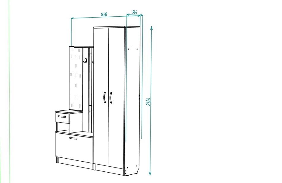 Прихожая МЛ - 4 Вар 1