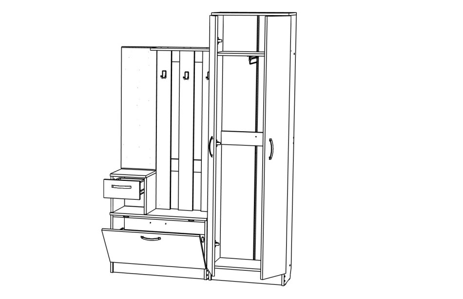 Прихожая МЛ - 4 Вар 1