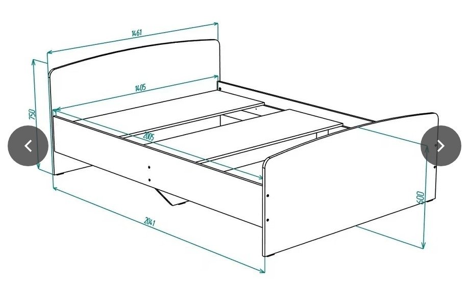 Рио №11 Кровать 1400