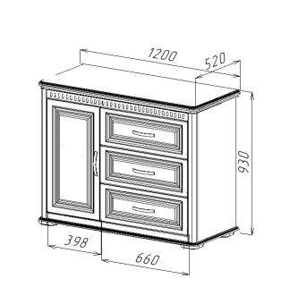 Марсель 2 №23 Тумба 1200