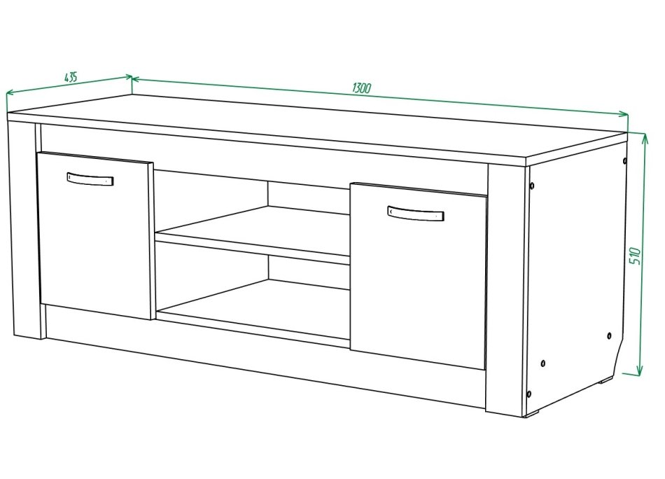 Гамма №20 Тумба ТВ 1300 МЛ Гамма №20 Тумба ТВ 1300 МЛ