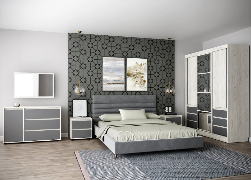 Кровать "ШАРМ" 2 (1,80х2,0м) K-1без дна 