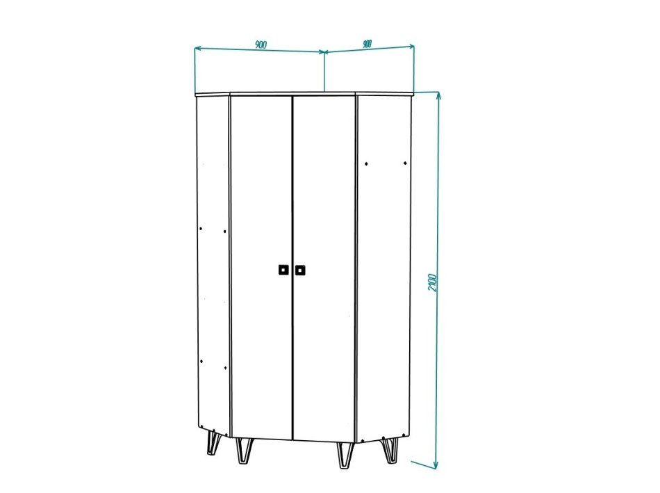 МИРА № 2 шкаф угловой 900 МИРА № 2 шкаф угловой 900