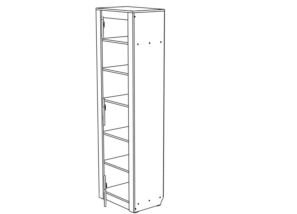 Гамма № 4 Пенал со стеклом МЛ, Собран Гамма № 4 Пенал со стеклом МЛ, Собран