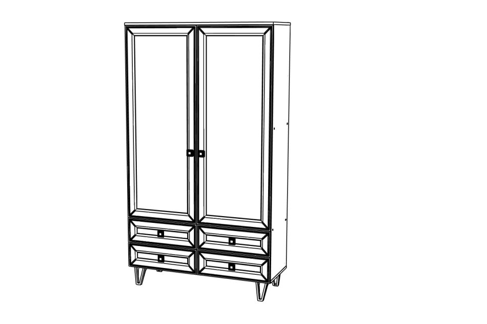 МИРА №28 шкаф 2-х дв 1200