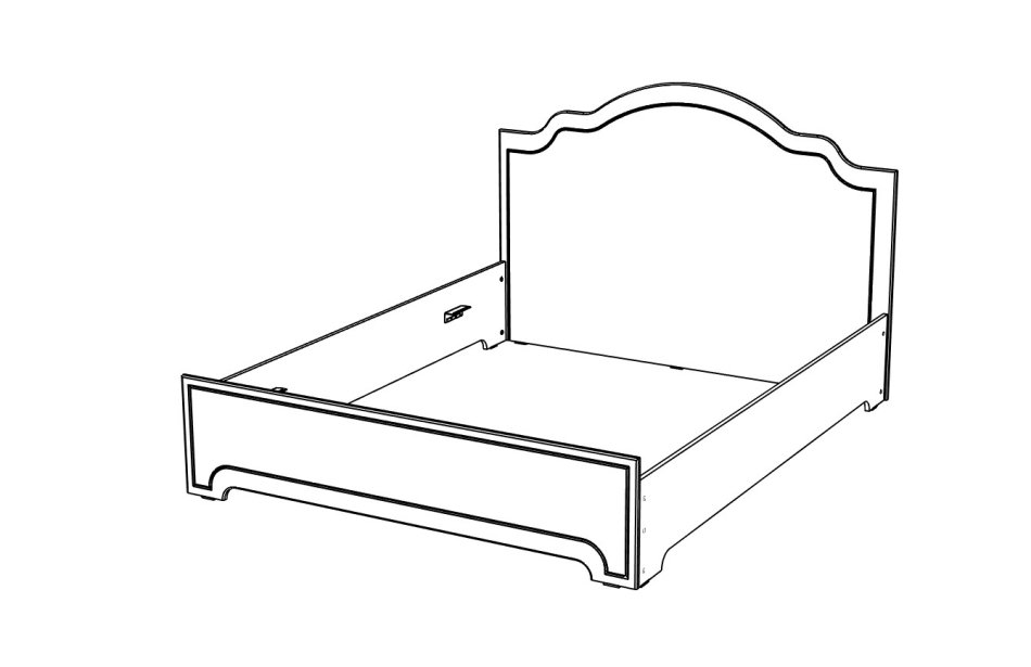 Ливерпуль № 27 1600 Кровать без основания Ливерпуль № 27 1600 Кровать без основания
