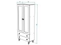 МИРА № 4 шкаф витрина 900