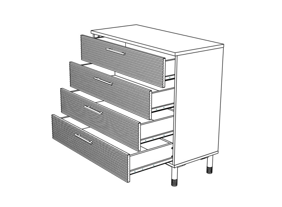 Вельвет №11 Комод 1000