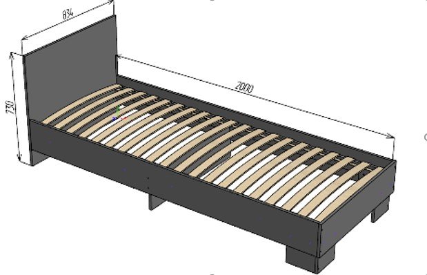Кровать ТИНА 80 Кровать ТИНА 80