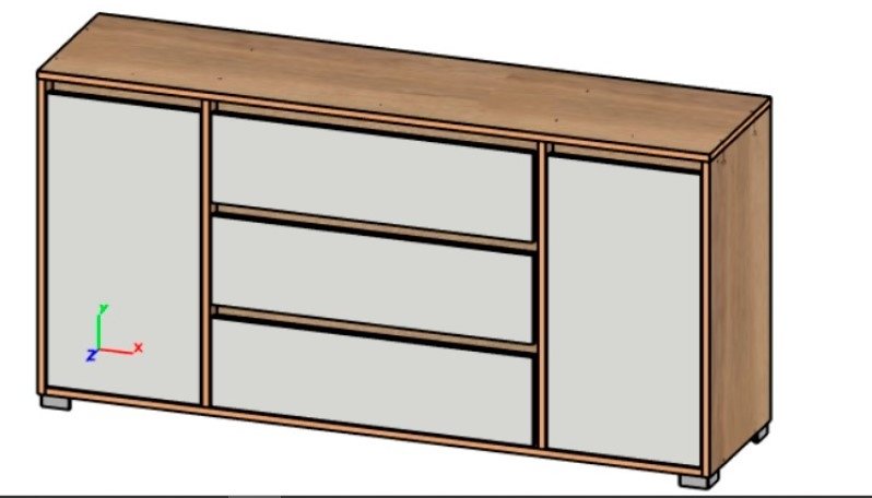 Найс №3 комод 1590, Собран Найс №3 комод 1590, Собран