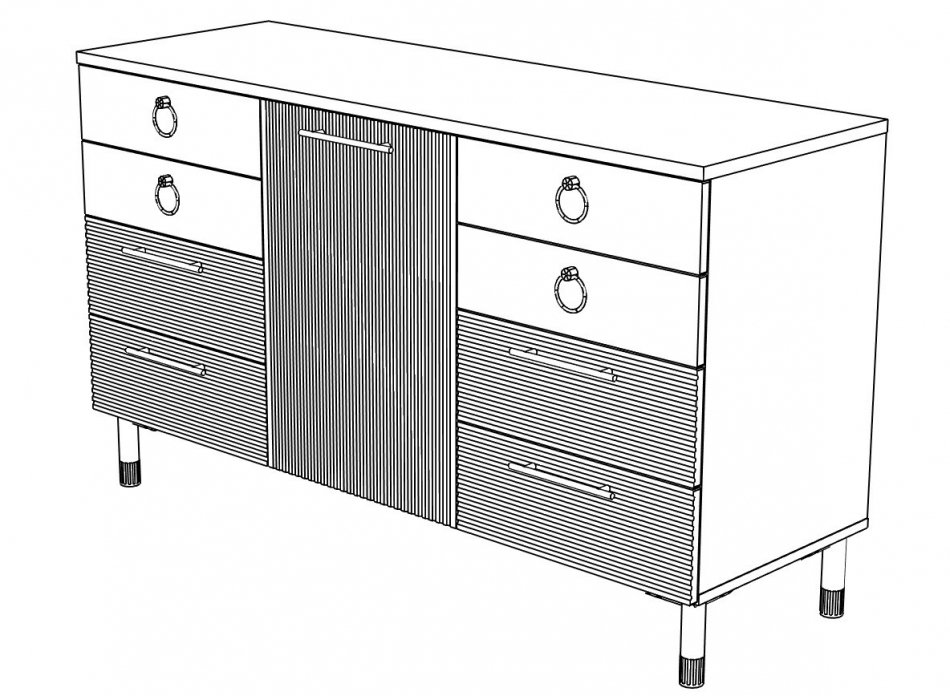 Вельвет №12 Комод 1500 Вельвет №12 Комод 1500