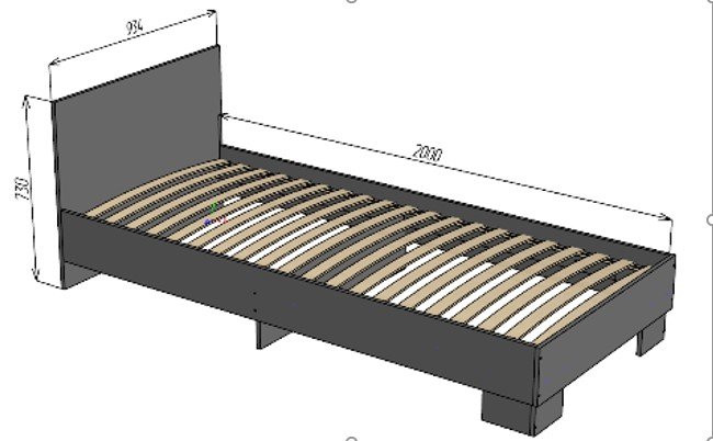 Кровать ТИНА  90