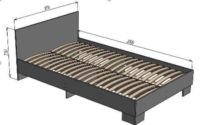 Кровать ТИНА 120