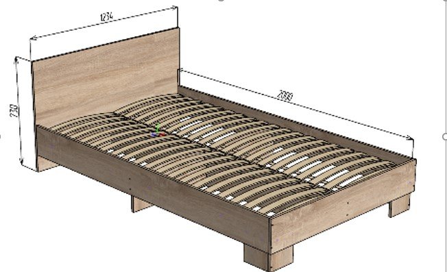 Кровать ТИНА 120